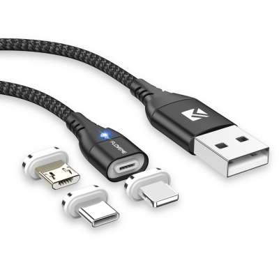 Epacket Free Shipping 2M Data Cable For Lightning 3A Fast Charging Magnetic USB Cables for Apple Charger Cord For iPhone